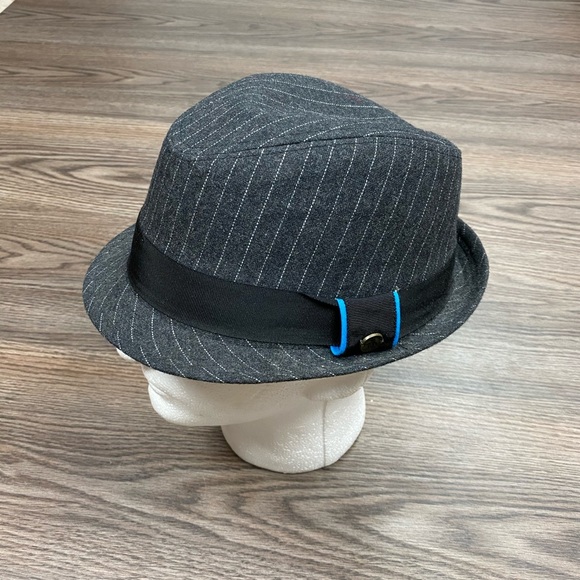 Original Penguin Grey Pinstripe Fedora 